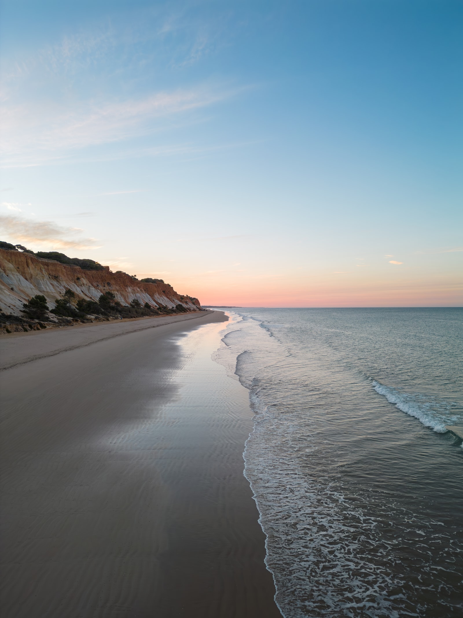 Falésia Beach at dusk