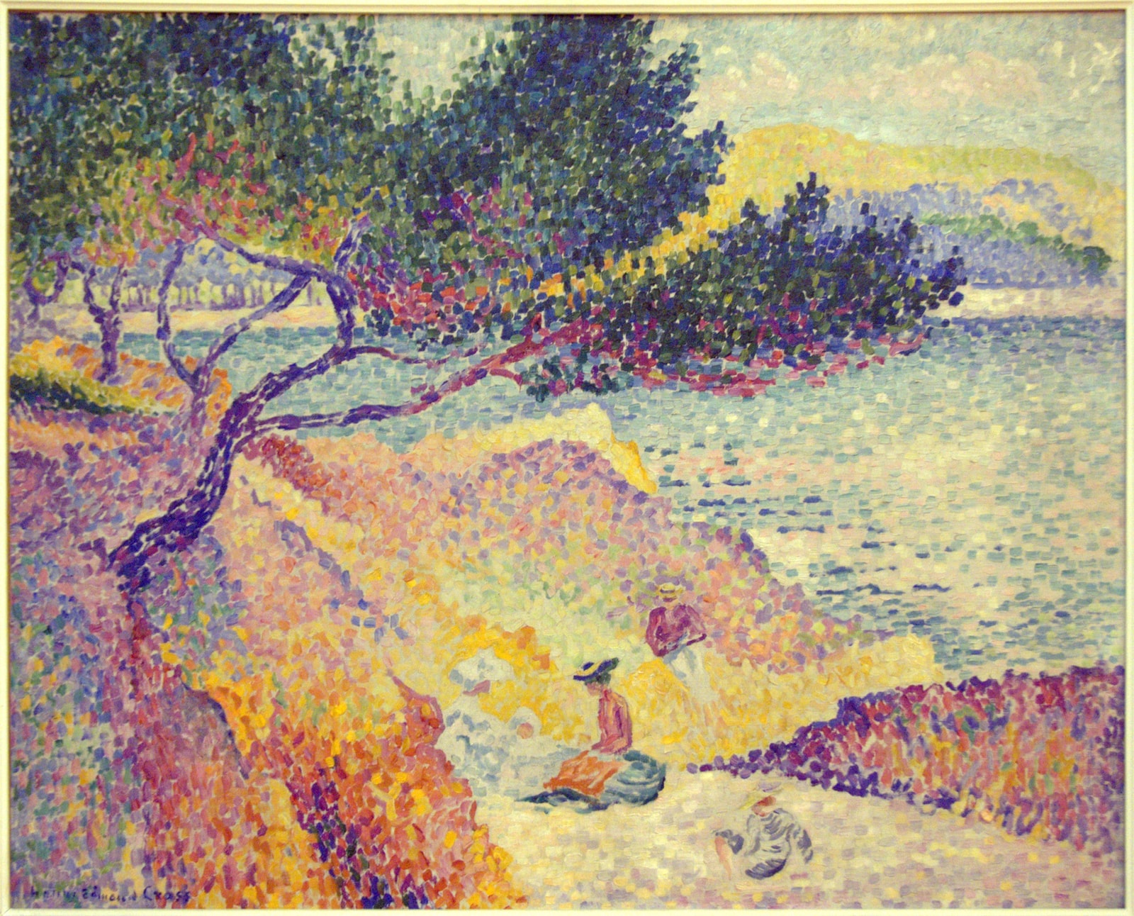 A painting of the bay of Cavalière by Henri-Edmond Cross.