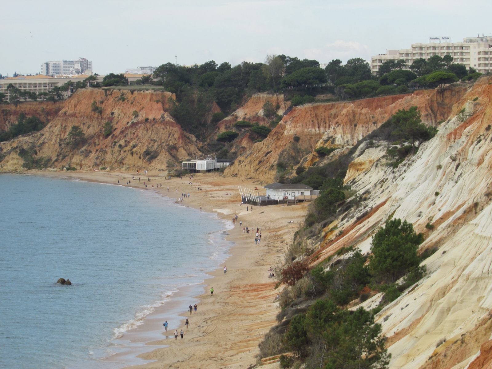 Praia da Falésia from the cliff tops