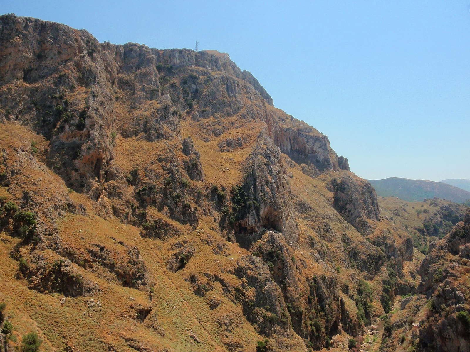 The deep and verdant Topolia Gorge, a dramatic landscape on the main driving route to Elafonissi.
